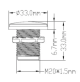 LED COURTESY LIGHT - 12 Volts - Blue - WK-LCL8-BL - AZLED